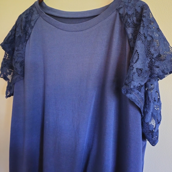 NWOT Ruffled Sleeve Top  *clearance* - Picture 3 of 5